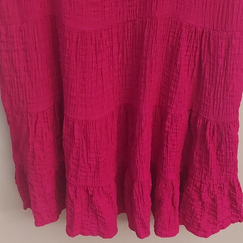 KNOX ROSE Magenta Tiered Sleeveless Baby Doll Dress - Picture 5 of 12